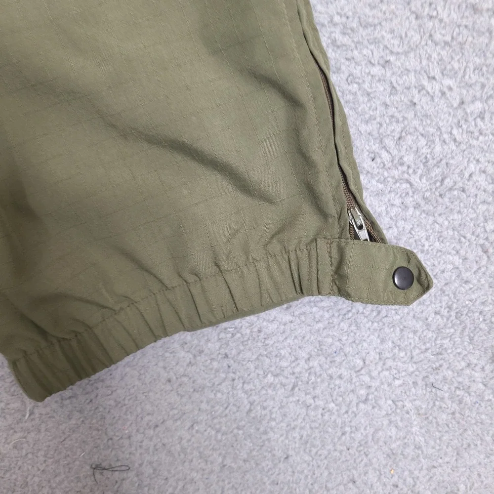 Vintage LL Bean Convertible Pants XL 44x34 Green Hiking Fishing Nylon Ripstop‎